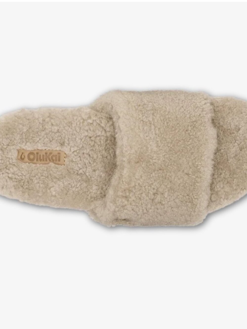OluKai Shearling Slippers in Tan US 7 NWT